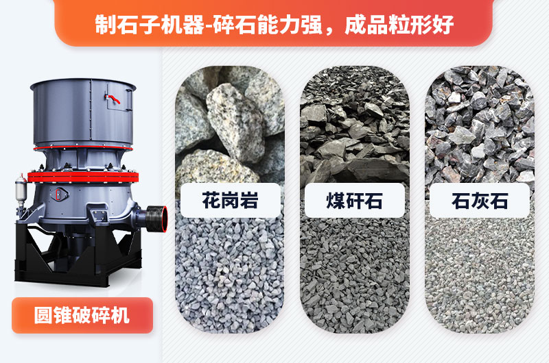 制石子機器可加工多種物料，適用范圍廣