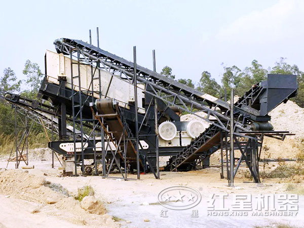 河卵石自動破碎機(jī)廣東用戶現(xiàn)場