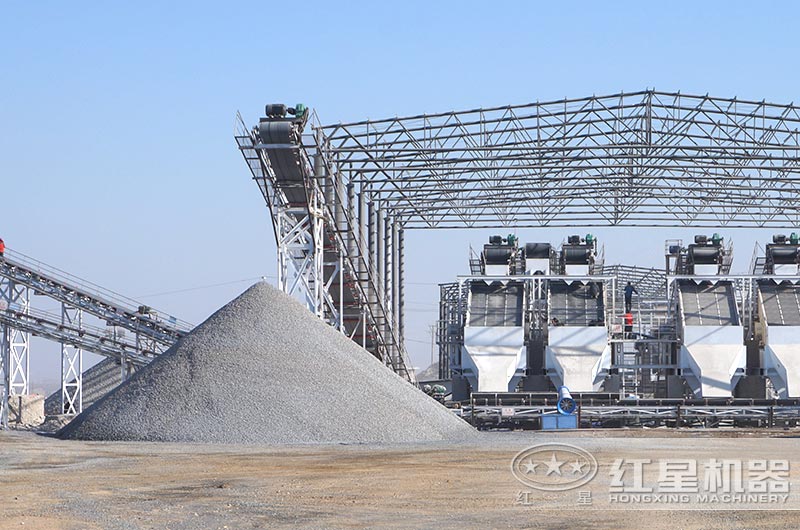 河北客戶現(xiàn)場，成品粒度可控制、粒型好