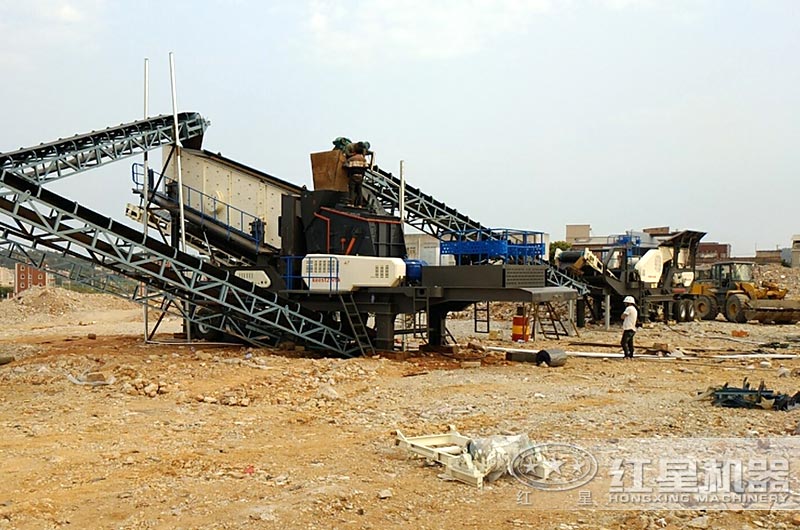 泉州客戶建筑垃圾處理現場圖