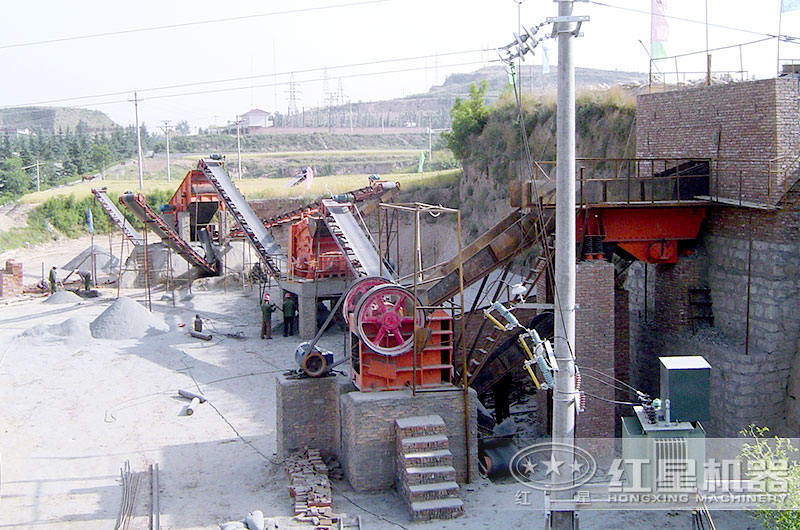 砂石生產現場